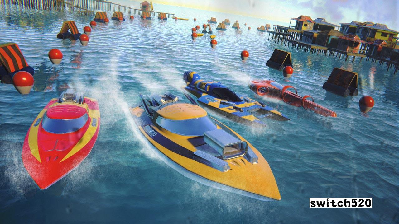 赛船模拟器 - 3D特技赛车驾驶船在海洋中 Race Boat Simulator - 3D Stunt Racing Driving Ship in Ocea_1