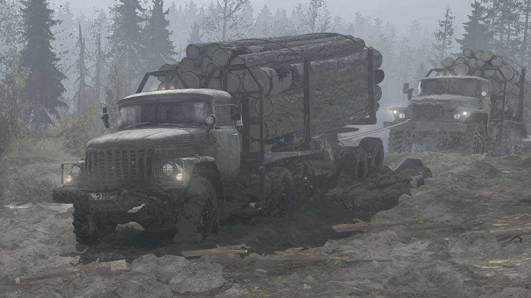 旋转轮胎 泥泞奔驰 Spintires MudRunner American Wilds_3