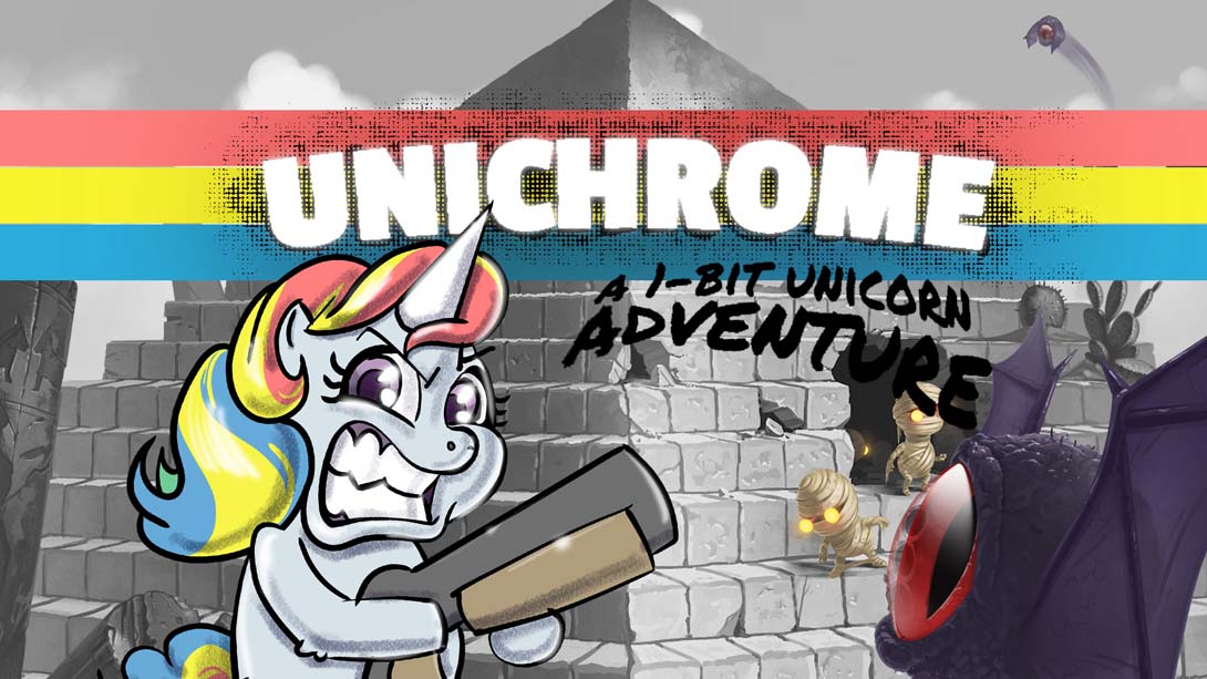【美版】单色世界：1-bit 独角兽冒险 Unichrome: A 1-Bit Unicorn Adventure_0