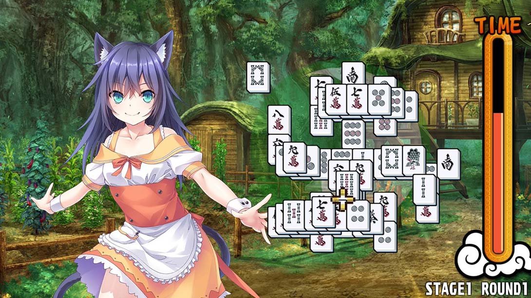 美少女麻将接龙 - 绿 Pretty Girls Mahjong Solitaire - Green_2