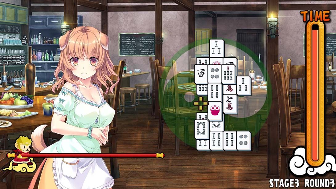 美少女麻将接龙 - 绿 Pretty Girls Mahjong Solitaire - Green_6