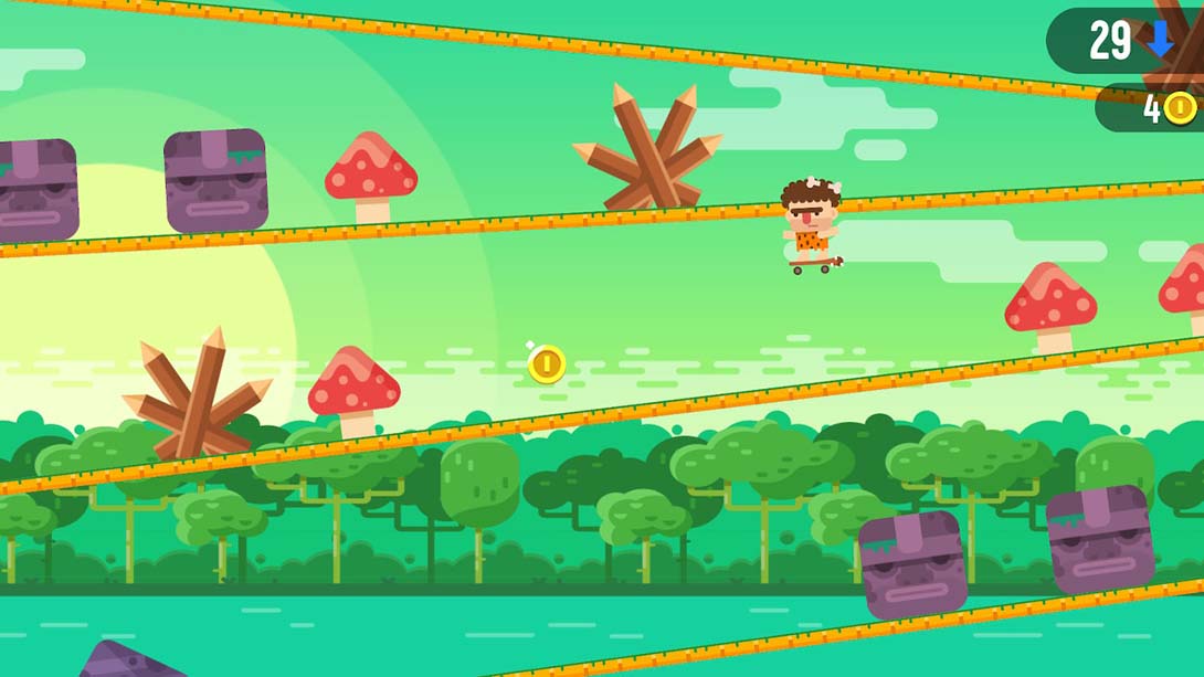 速降滑板比赛游戏 Tap Skaters_1