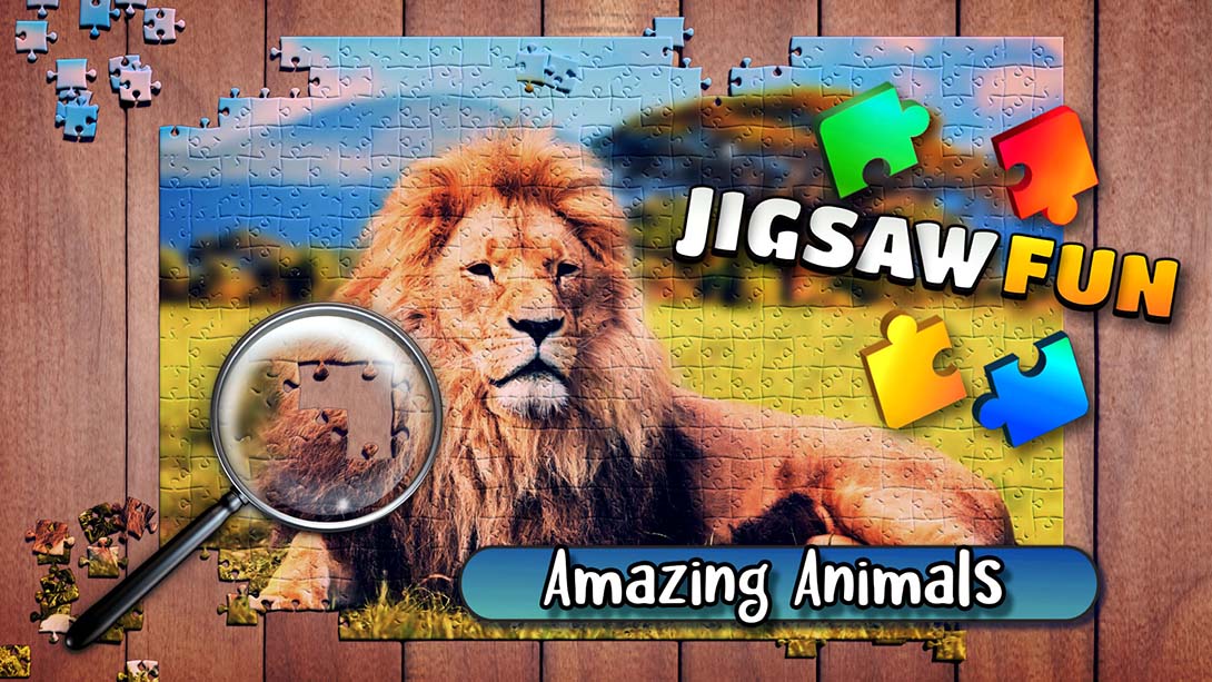 【美版】快乐拼图：迷人的动物 Jigsaw Fun: Amazing Animals_0