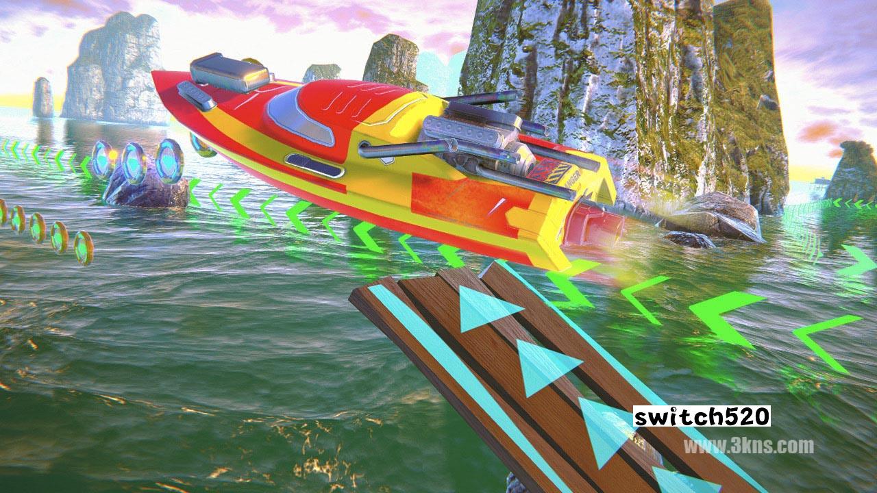 赛船模拟器 - 3D特技赛车驾驶船在海洋中 Race Boat Simulator - 3D Stunt Racing Driving Ship in Ocea_2