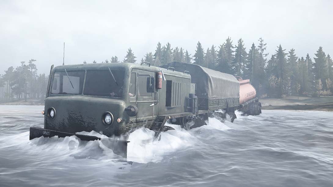 旋转轮胎 泥泞奔驰 Spintires MudRunner American Wilds_6