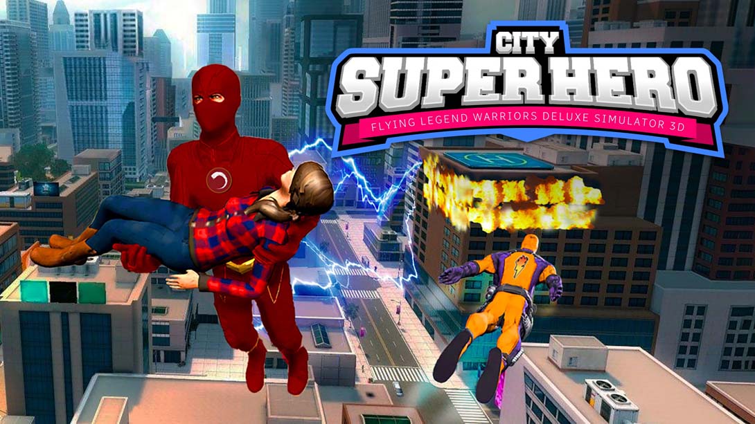 【美版】城市超级英雄3D -飞行传奇勇士豪华模拟器 City Super Hero 3D - Flying Legend Warriors Deluxe Simulat_0