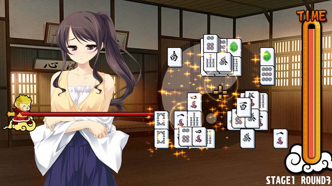 美少女麻将纸牌 Pretty Girls Mahjong Solitaire_1