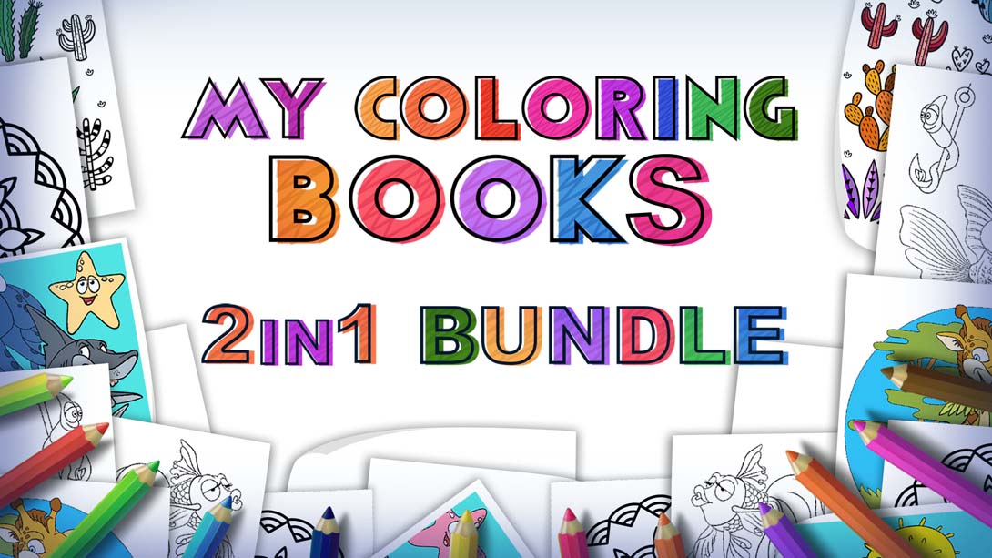 【美版】My Coloring Books - 2 in 1 Bundle_0