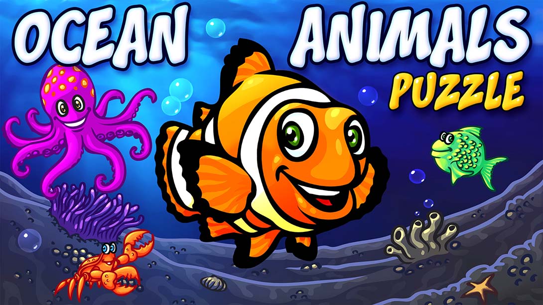 【美版】海洋动物谜题-学龄前儿童动物学习谜题游戏 Ocean Animals Puzzle - Preschool Animal Learning Puzzles Ga_0