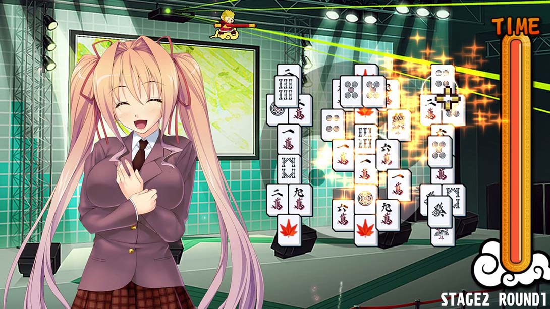 美少女麻将纸牌 Pretty Girls Mahjong Solitaire_2